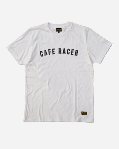 BSMC Cafe Racer T-Shirt - White studio image front