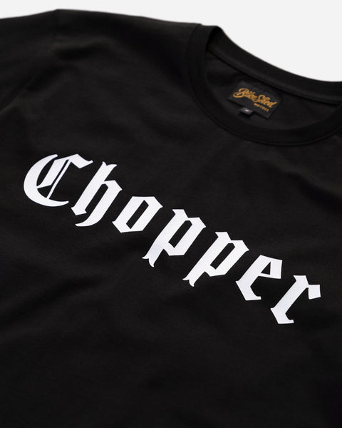BSMC Chopper T-Shirt - Black studio image front logo close up