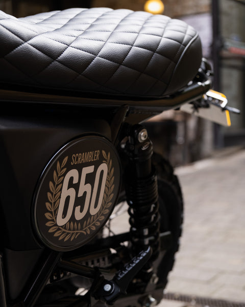 Bike Shed MotoWorks x Fastec 650 Bear Scrambler Build. Build Tier 1, 2 & 3 Available. Custom motorcycle build from Bike Shed Moto Co and Fastec Racing.