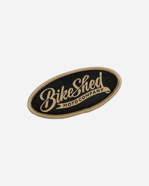 BSMC Flag Patch - Black/Gold studio image side on