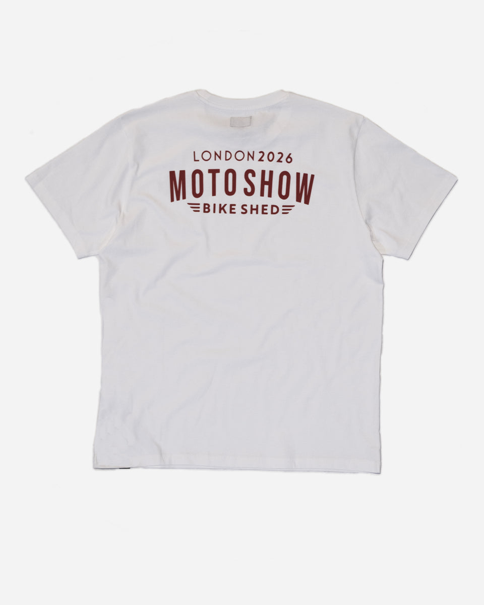 BSMC Moto Show 2026 T-Shirt - White/Red