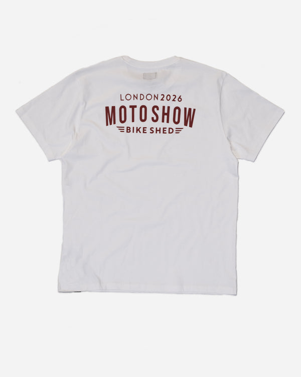 BSMC Moto Show 2026 T-Shirt - White/Red