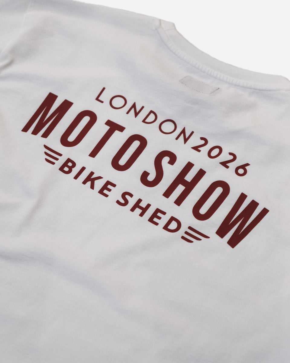 BSMC Moto Show 2026 T-Shirt - White/Red