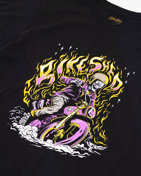 BSMC Speed Demon T-Shirt - Black studio image front print close up