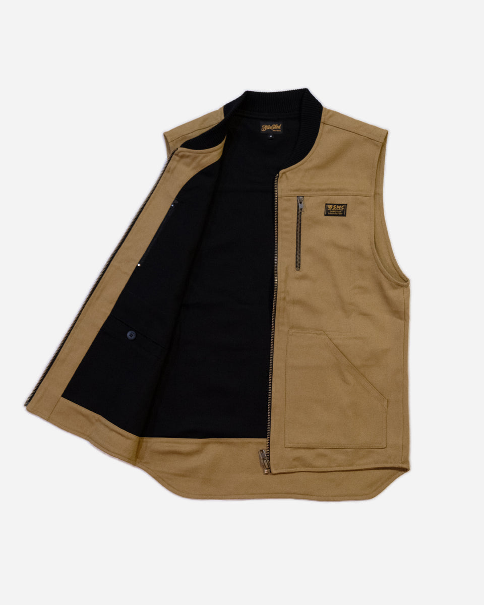 BSMC Utility Vest - Tan studio image open
