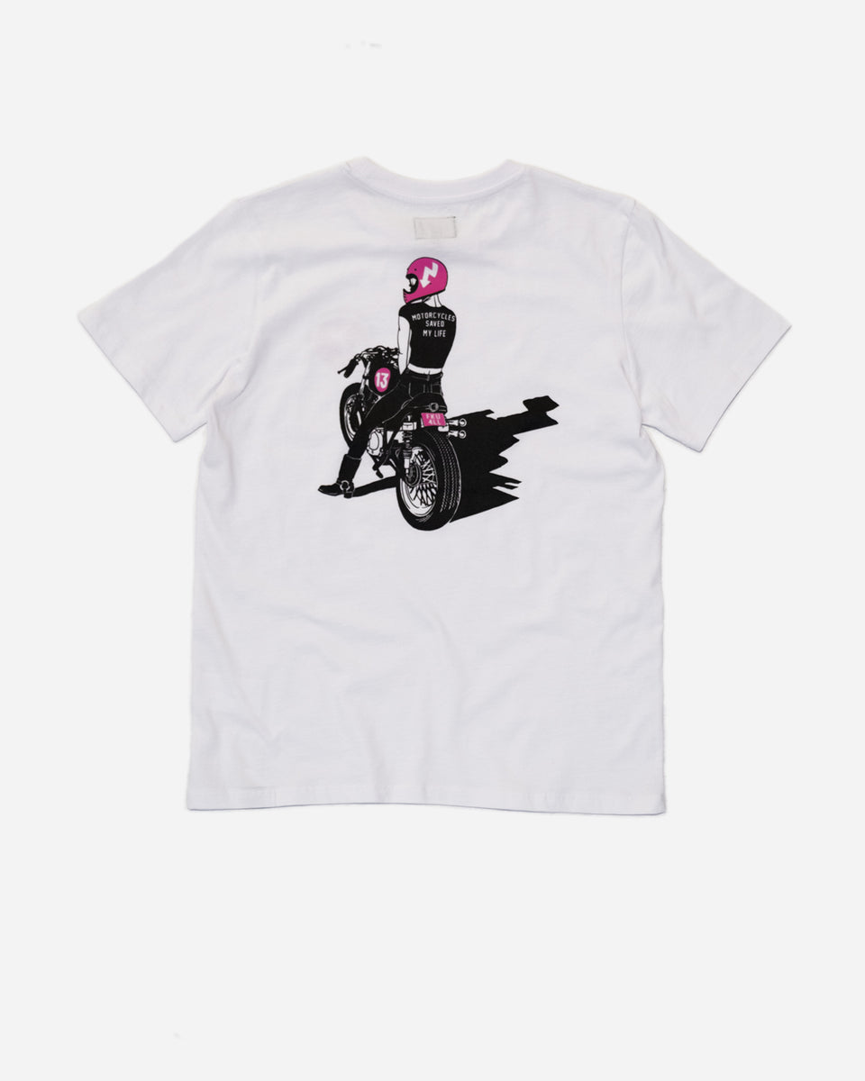 BSMC Women's FKU 4LL T-Shirt - White studio image back