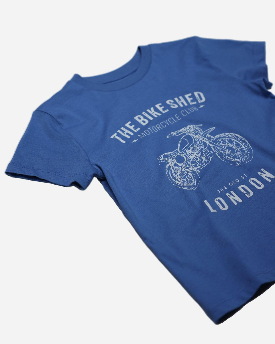 BSMC Dirty Kids Motorcycle Graphic T Shirt - Blue