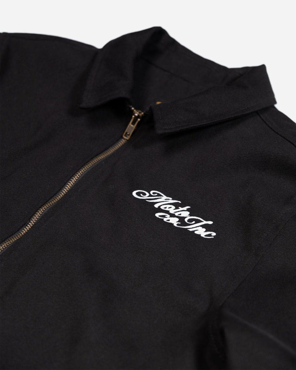  BSMC Shoreditch Logo Motorcycle Twill Jacket - Black