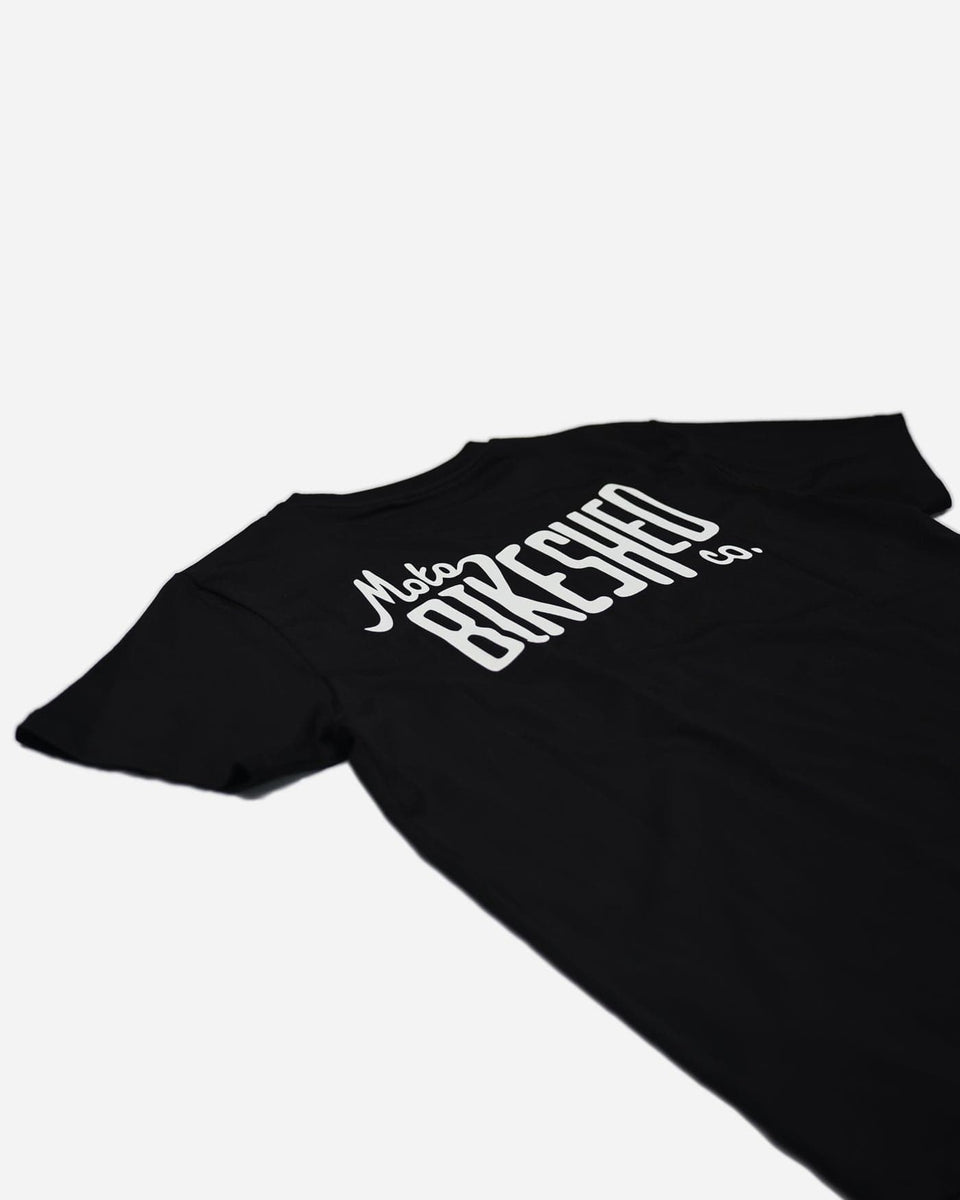 BSMC Throwback Logo Motorcycle Graphic T-Shirt - Black