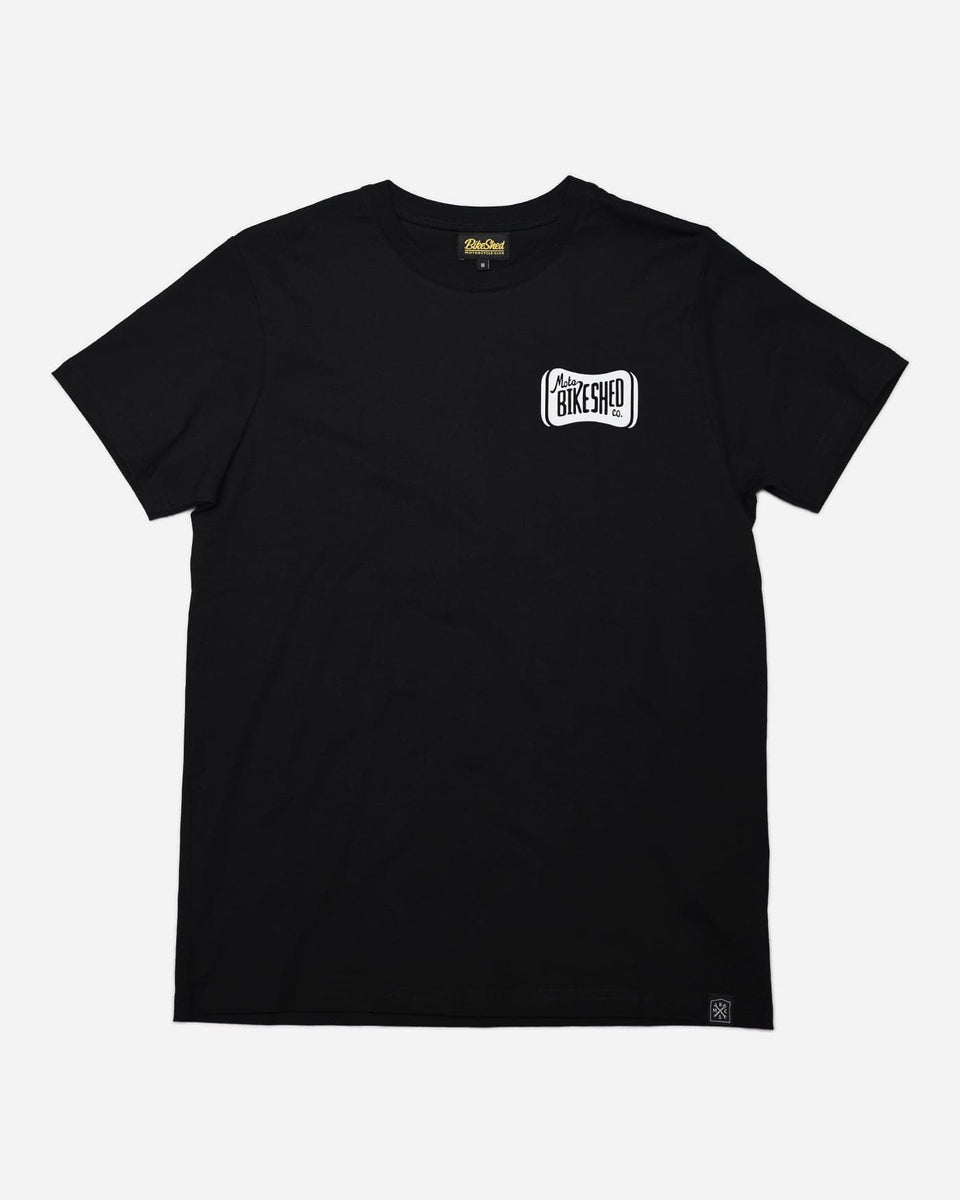 BSMC Throwback Logo Motorcycle Graphic T-Shirt - Black