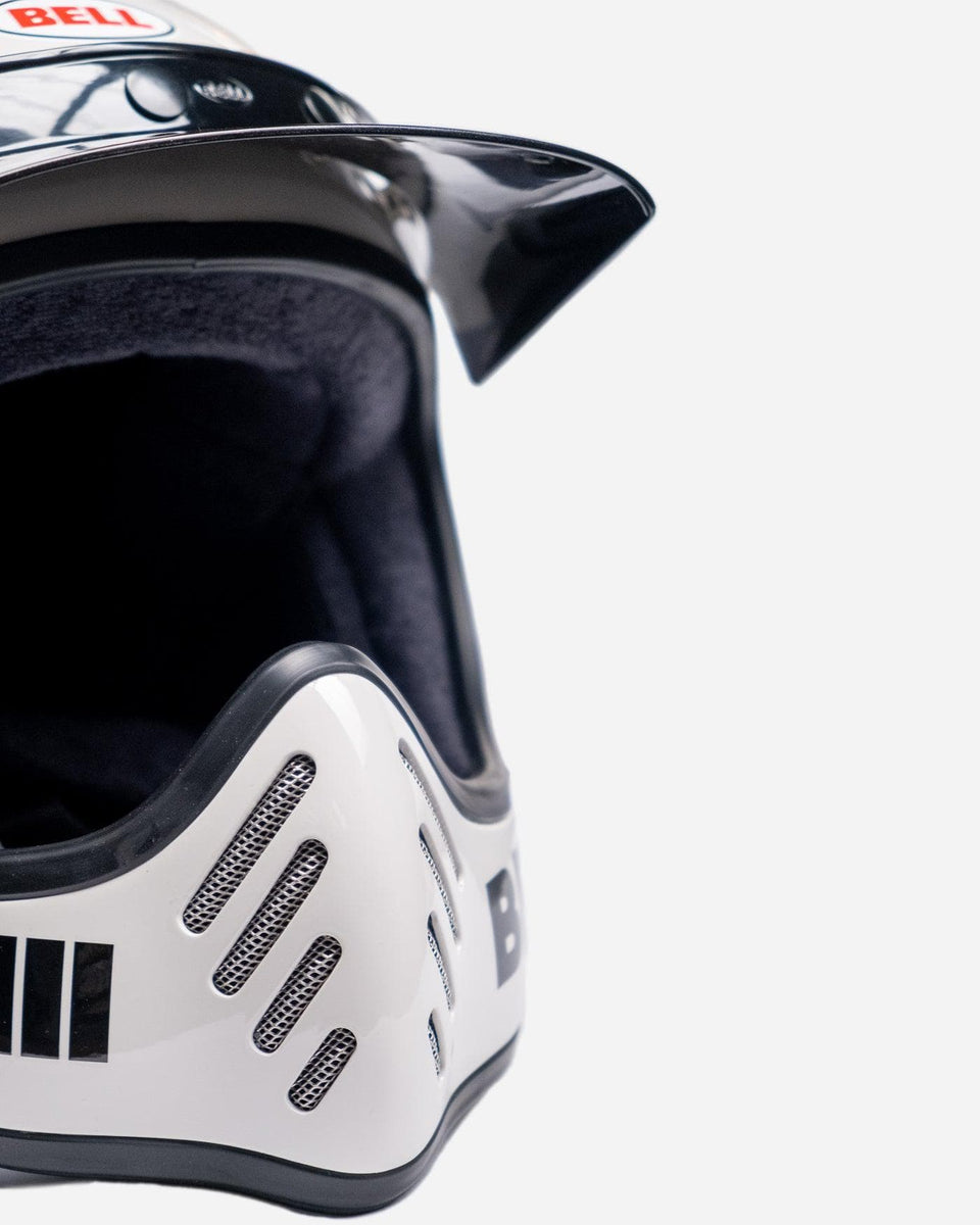 BSMC Retail Helmets BSMC x Bell Moto-3 Motorcycle Helmet White