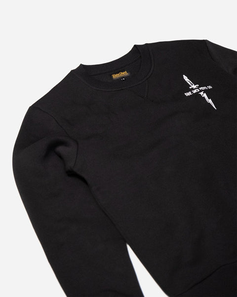 BSMC Zeus Embroidered Motorcycle Sweatshirt - Black