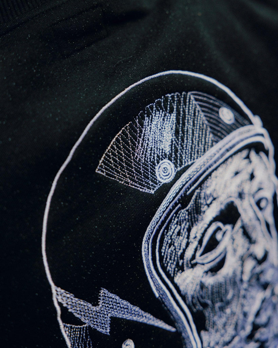 BSMC Zeus Embroidered Motorcycle Sweatshirt - Black