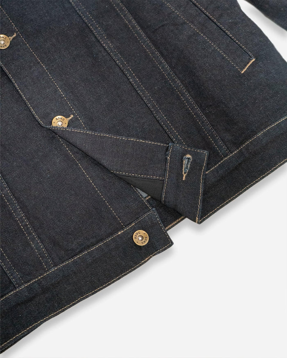 BSMC Motorcycle Denim Jacket - Cordura Indigo - hem detail