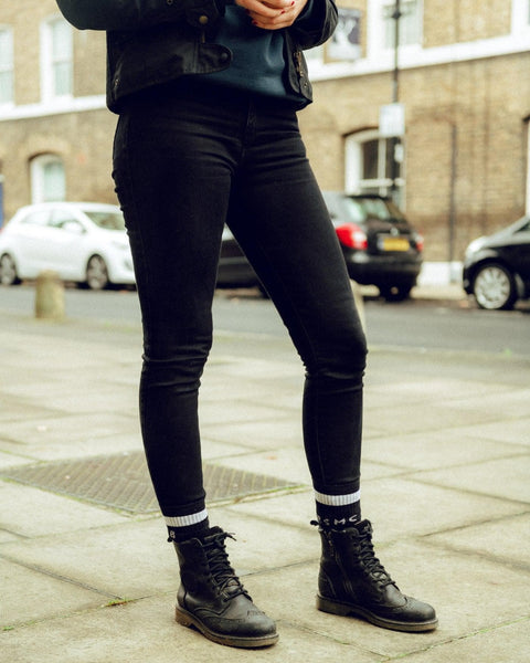 Motorcycle Resistant Women's Skinny Jean - Black