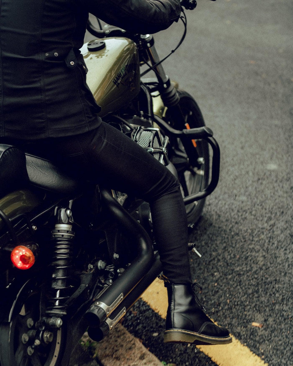 Motorcycle Resistant Women's Skinny Jean - Black